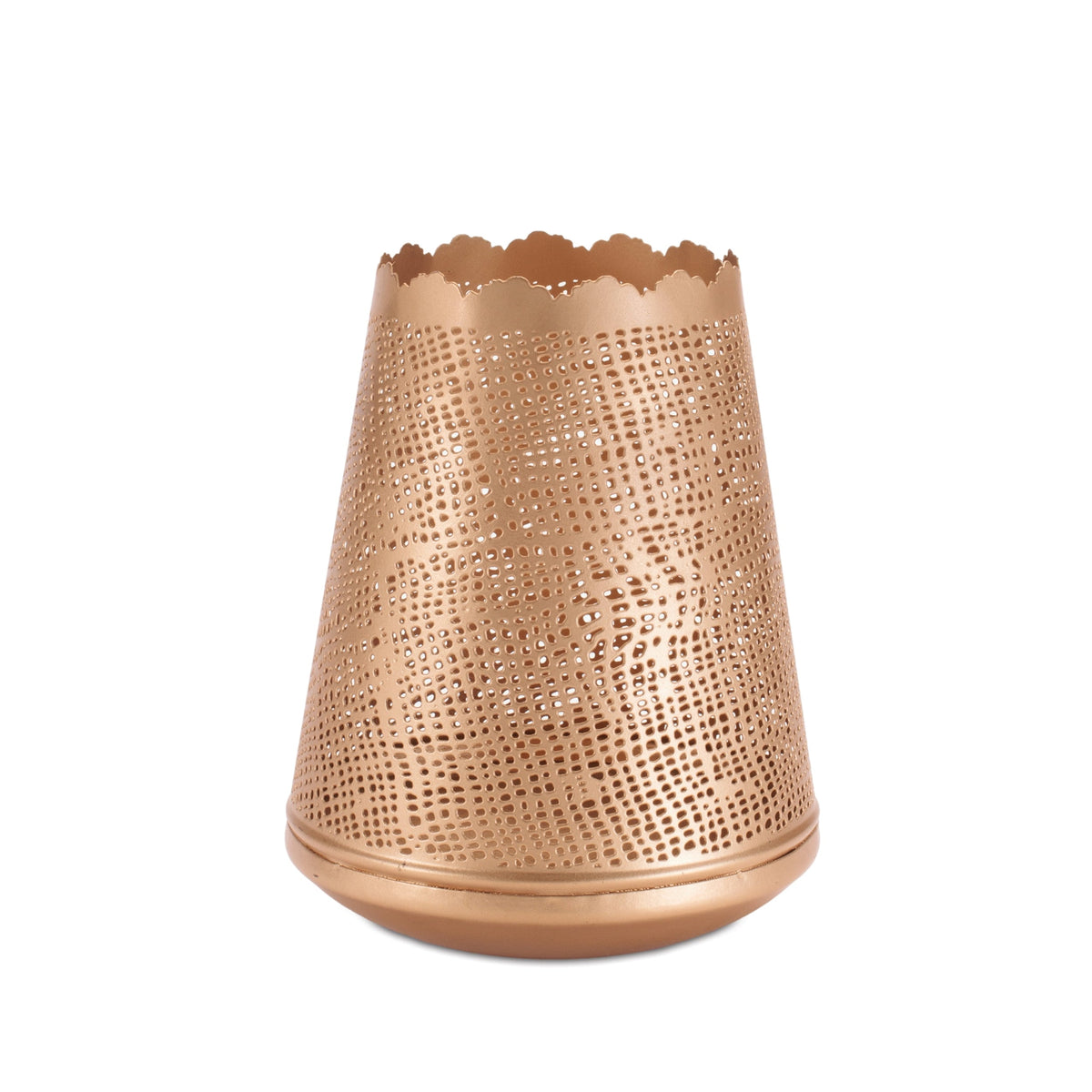 Gold Cut Metal Lantern (Set of 2)